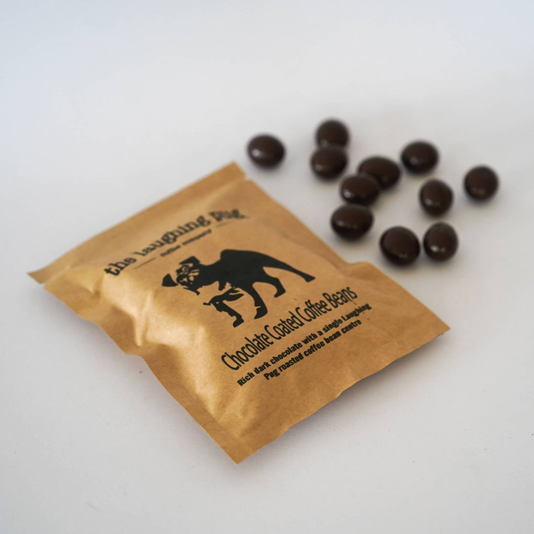 Premium dark chocolate coated roasted coffee bean offer (50g) Intro Pack Special